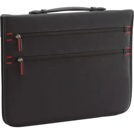 Porte-documents Pratique Publicitaire Écologique Lianna - Accessoire Professionnel Matières : aluminium recyclé  Couleurs : roug