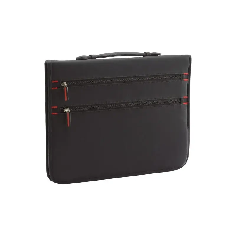 Porte-documents Pratique Publicitaire Écologique Lianna - Accessoire Professionnel Matières : aluminium recyclé  Couleurs : roug