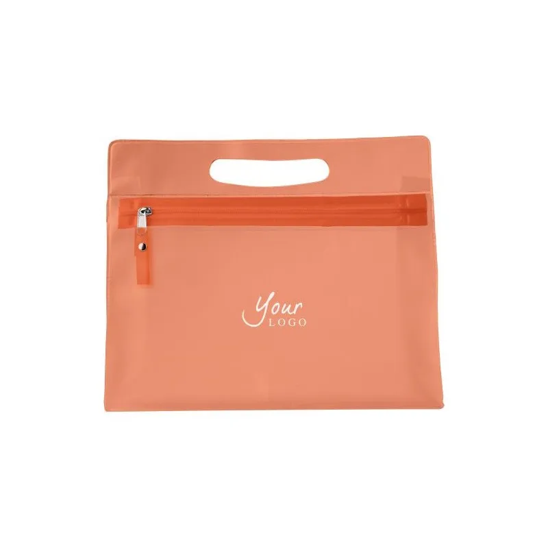 Pochette Cosmétique Écologique en PVC - Clyde Matières : polyester Taille textile : S Couleurs : blanc cadeau collaborateur prem