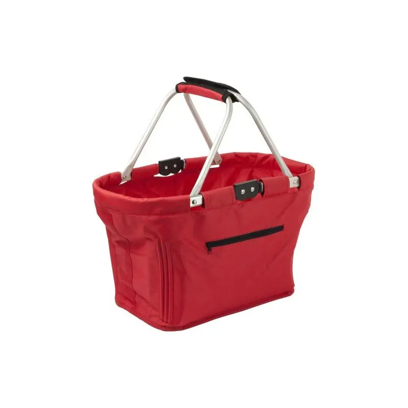 Panier pliable écologique en polyester - Nadine Matières : polyester Taille textile : XS Couleurs : rouge cadeau entreprise pas 