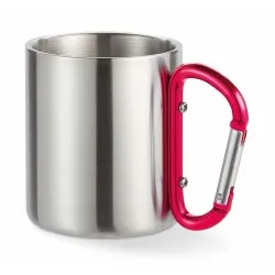 Mug en acier inoxydable personnalisé avec anse mousqueton - TRUMBO Matières : verre Couleurs : transparent 2