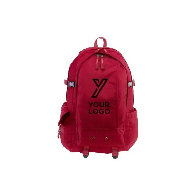 Sac à dos déperlant en polyester personnalisé Victor Matières : coton organique Couleurs : gris objet promo petit budget