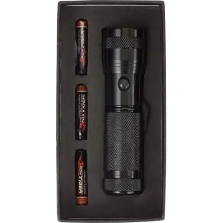 Torche personnalisée en métal - Romeo Matières : acier inoxydable Couleurs : bleu marine