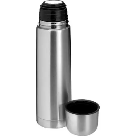 Bouteille isotherme personnalisée en acier inoxydable de 500 ml Mona Matières : aluminium recyclé  Couleurs : argenté cadeau cli