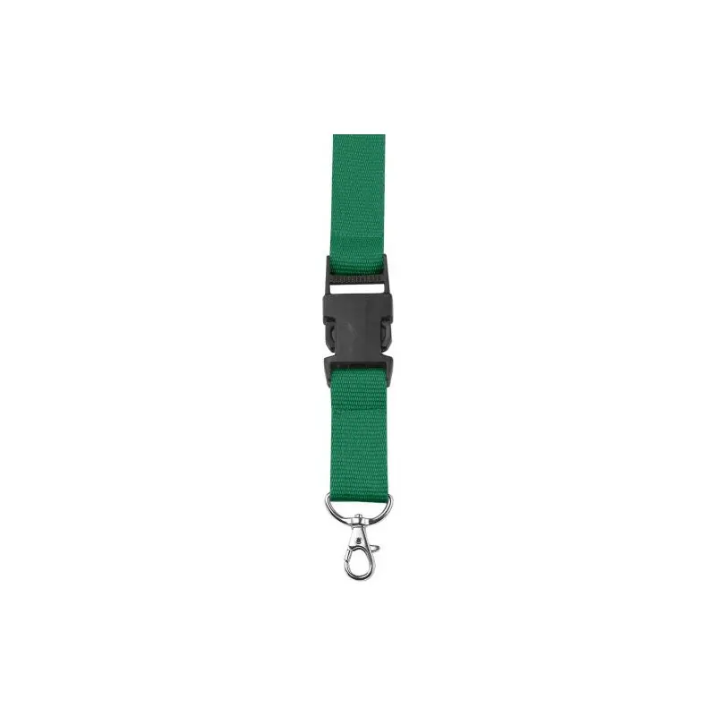 Lanyard personnalisé en polyester accessoire publicitaire Bobbi Matières : coton Taille textile : L Couleurs : vert livraison ex