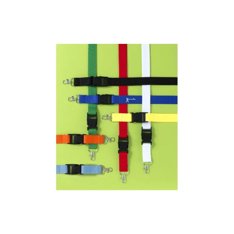 Lanyard personnalisé en polyester accessoire publicitaire Bobbi Matières : coton Taille textile : L Couleurs : naturel cadeau en