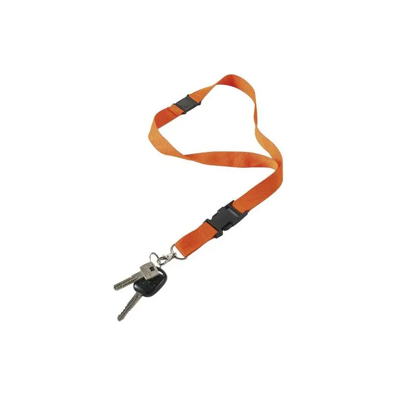Lanyard personnalisé en polyester accessoire publicitaire Bobbi Matières : coton Taille textile : XL Couleurs : noir livraison e