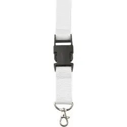 Lanyard personnalisé en polyester accessoire publicitaire Bobbi Matières : coton Taille textile : L Couleurs : gris objet promot 2