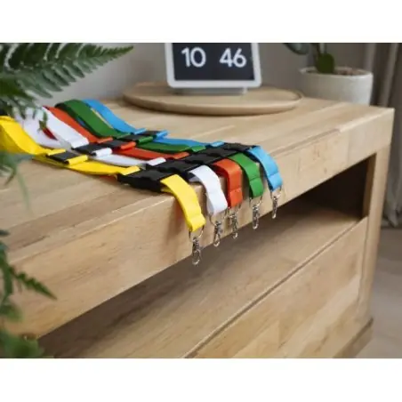 Lanyard personnalisé en polyester accessoire publicitaire Bobbi Matières : coton Taille textile : XL Couleurs : naturel marquage