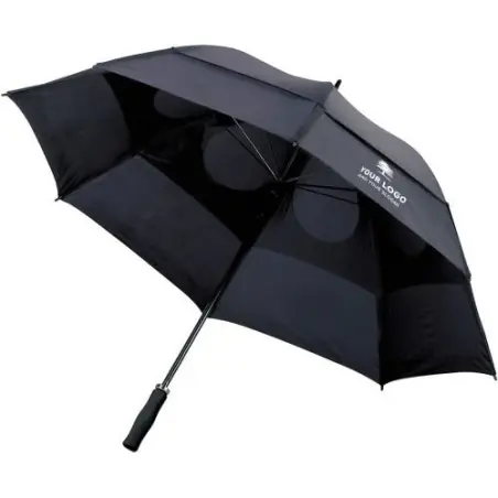 Parapluie grand golf résistant aux tempêtes - Debbie Matières : polyester Taille textile : XS Couleurs : noir personnalisation r