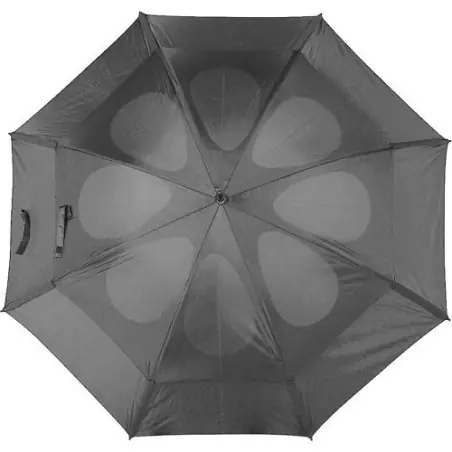 Parapluie grand golf résistant aux tempêtes - Debbie Matières : polyester Taille textile : XS Couleurs : noir goodies publicitai