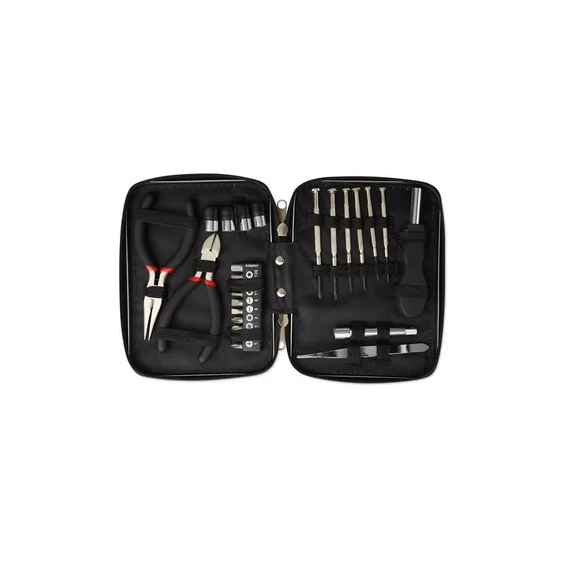 Jeu d'outils Pratique Personnalisé dans une Boîte - PAUL Matières : chanvre Couleurs : bleu personnalisable avec votre logo