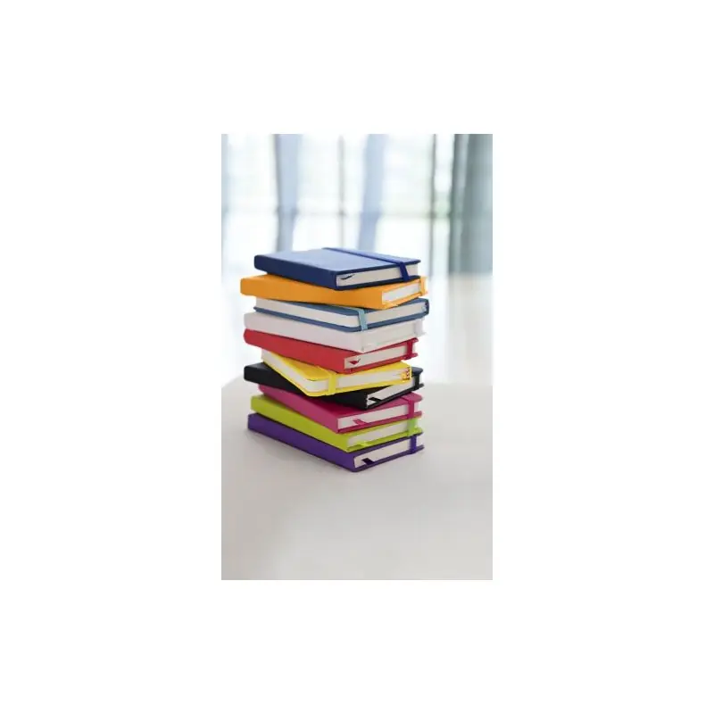 Carnet A6 Écologique avec Couverture PU Élégante Dita Couleurs : blanc Matières : polyester recyclé cadeau entreprise pas cher