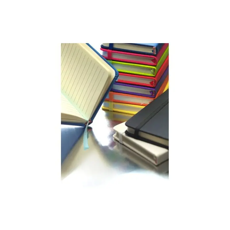 Carnet A6 Écologique avec Couverture PU Élégante Dita Couleurs : blanc Matières : polyester recyclé cadeau collaborateur premium