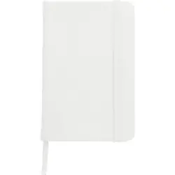 Carnet A6 Écologique avec Couverture PU Élégante Dita Couleurs : blanc Matières : polyester recyclé 2