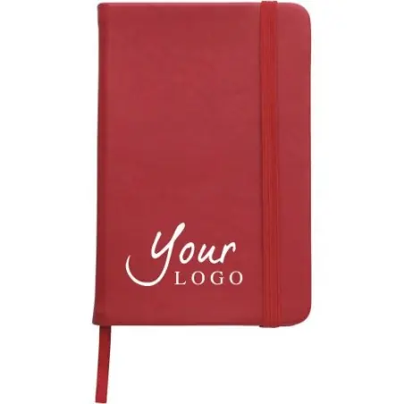 Carnet A6 Écologique avec Couverture PU Élégante Dita Couleurs : bleu Matières : polyester recyclé objet promotionnel éco-respon