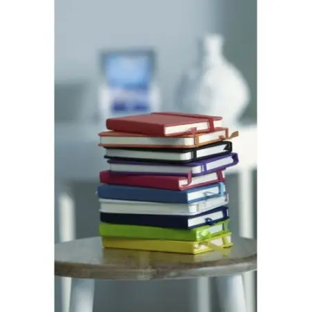 Carnet A6 Écologique avec Couverture PU Élégante Dita Couleurs : bleu Matières : polyester recyclé goodies entreprise design