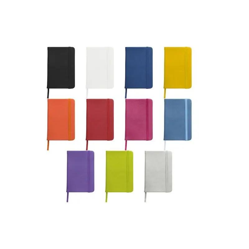 Carnet A6 Écologique avec Couverture PU Élégante Dita Couleurs : gris Matières : polyester recyclé accessoire événementiel uniqu