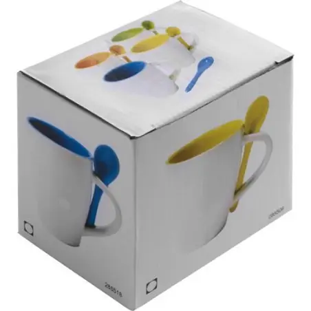 Mug en céramique personnalisé idéal pour cadeau d'entreprise - Eduardo Matières : aluminium recyclé  Couleurs : orange goodies p