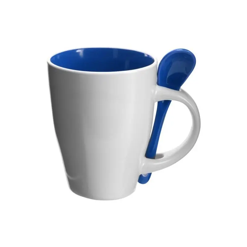 Mug en céramique personnalisé idéal pour cadeau d'entreprise - Eduardo Matières : aluminium recyclé  Couleurs : bleu cadeau entr
