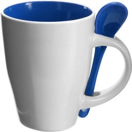 Mug en céramique personnalisé idéal pour cadeau d'entreprise - Eduardo Matières : aluminium recyclé  Couleurs : bleu cadeau entr