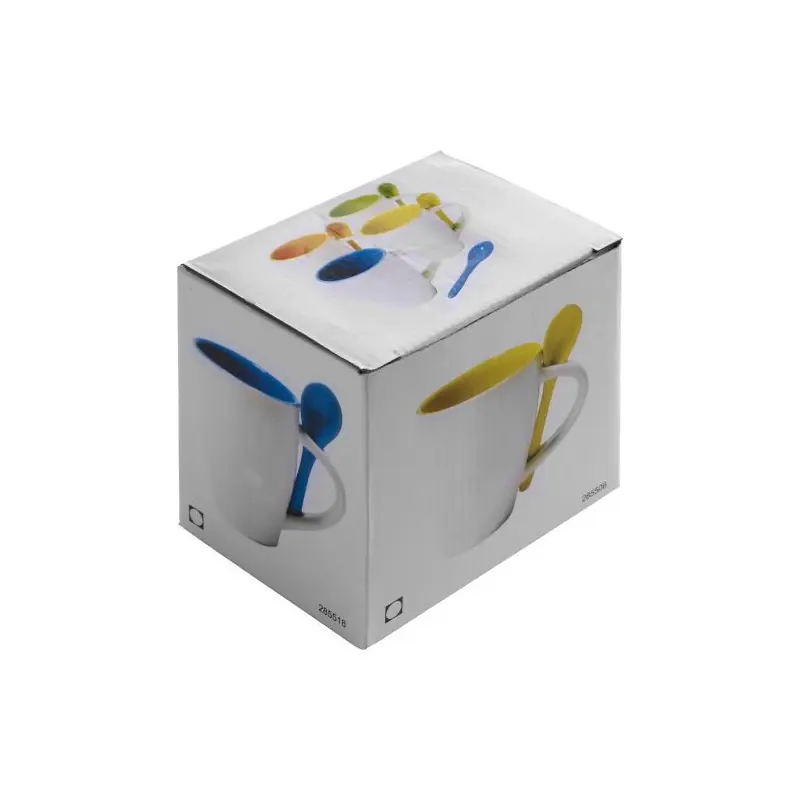 Mug en céramique personnalisé idéal pour cadeau d'entreprise - Eduardo Matières : aluminium recyclé  Couleurs : rouge cadeau aff