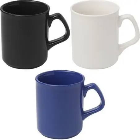 Mug personnalisé en porcelaine idéal comme cadeau - Jamie Matières : coton Couleurs : marron objet promotionnel éco-responsable