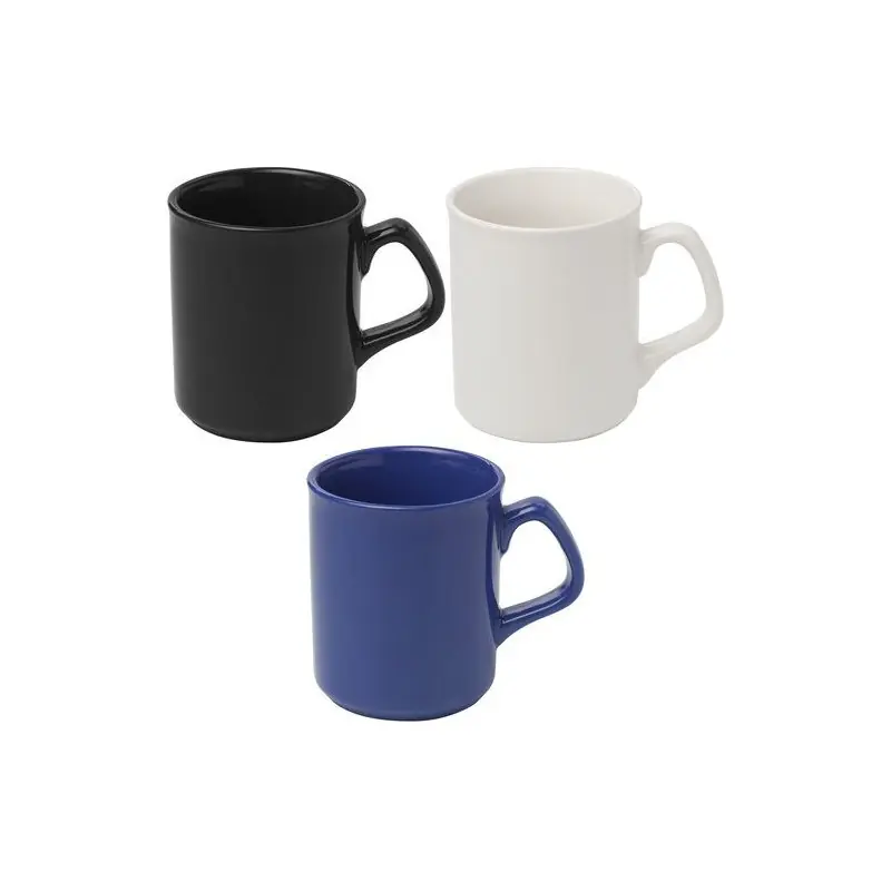 Mug personnalisé en porcelaine idéal comme cadeau - Jamie Matières : coton Couleurs : bleu marine marquage laser ultra précis