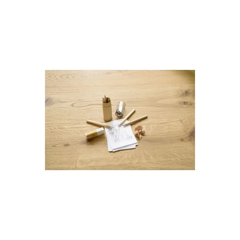 Tube de 6 Crayons Libbie avec Taille-Crayon