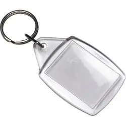 Porte-clés personnalisés en plastique écologiques Leo Matières : métal Couleurs : noir