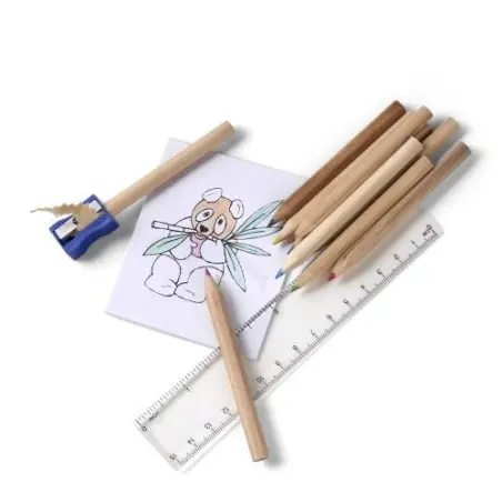 Set à dessin de 10 crayons Hilary