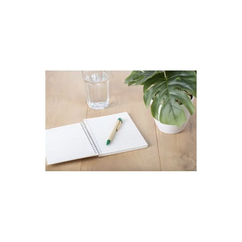 Stylo Bille Écologique en Carton Personnalisé - Peter Couleurs : vert Matières : polyester recyclé accessoire événementiel uniqu