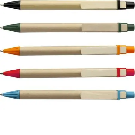 Stylo Bille Écologique en Carton Personnalisé - Peter Couleurs : gris Matières : polyester recyclé goodies entreprise design