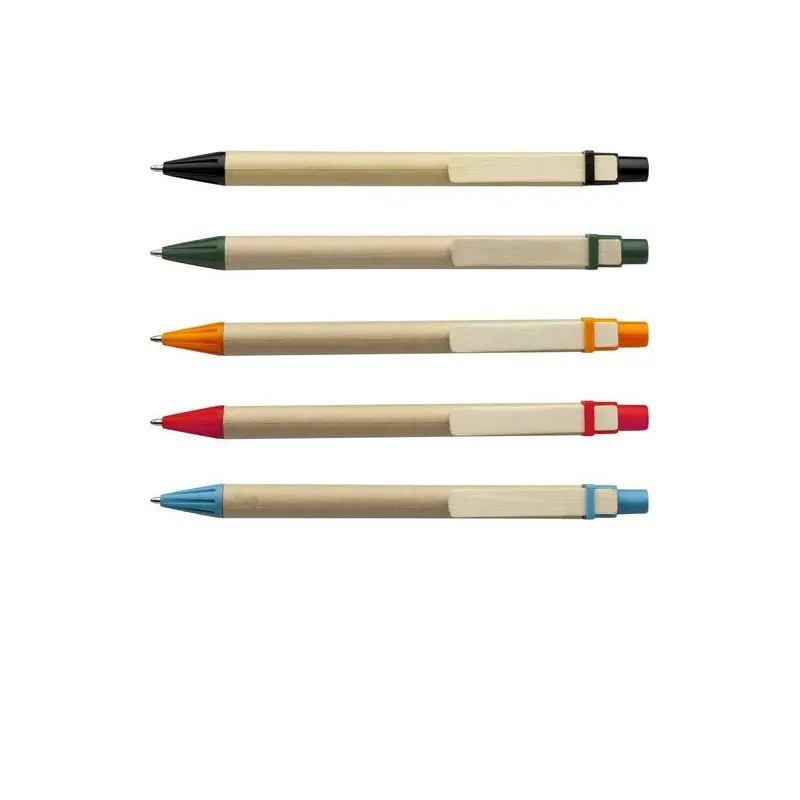 Stylo Bille Écologique en Carton Personnalisé - Peter Couleurs : bleu marine Matières : polyester recyclé impression logo haute 