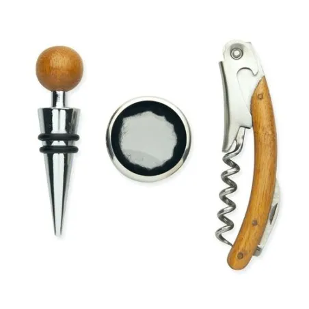 Coffret de sommelier écologique en bambou - SONOMA Matières : chanvre Couleurs : noir personnalisable avec votre logo