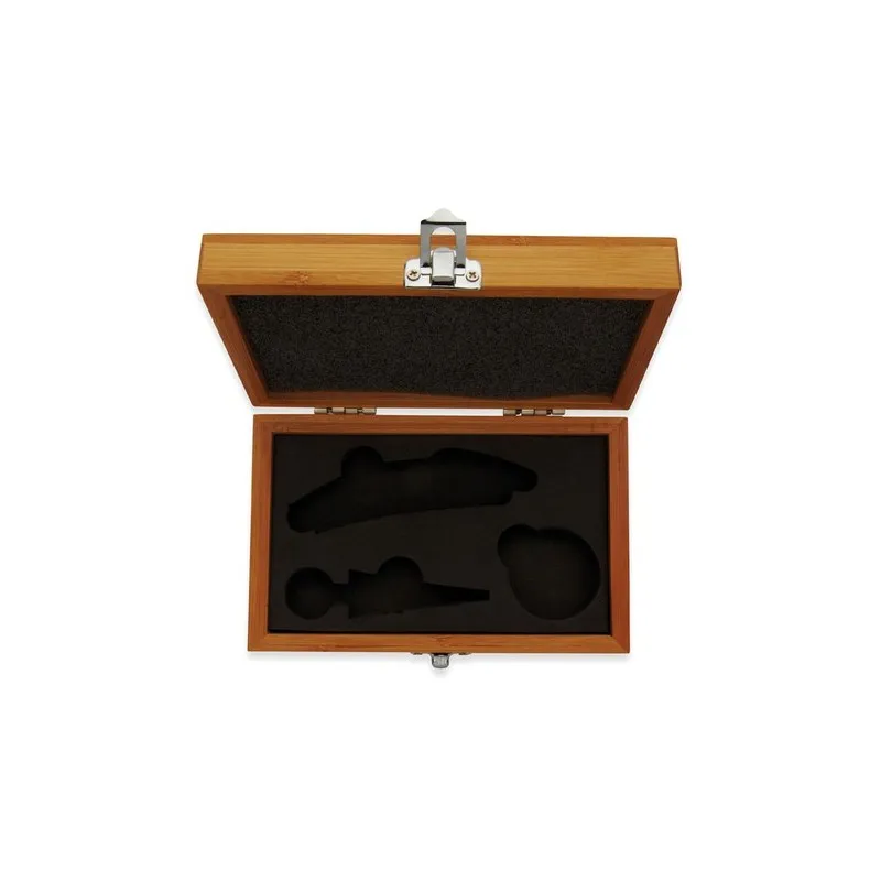 Coffret de sommelier écologique en bambou - SONOMA Matières : chanvre Couleurs : noir cadeau entreprise pas cher