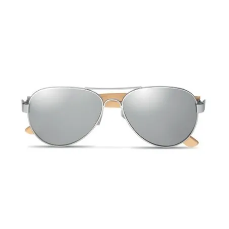 Lunettes de soleil écologiques en bambou personnalisées - Protection UV400 HONIARA Matières : coton Taille textile : XL Couleurs